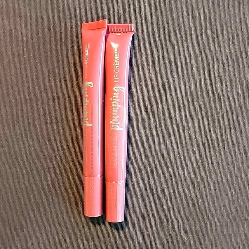 (2) Revlon Kiss Plumping Lip Creme-530 Peony Buff